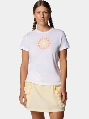 Columbia Ruby Springs Graphic Fitted Short Sleeve Shirt női rövid ujjú póló fehér színben 1