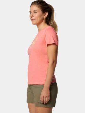 Columbia Ruby Springs Graphic Fitted Short Sleeve Shirt női rövid ujjú póló piros színben 3