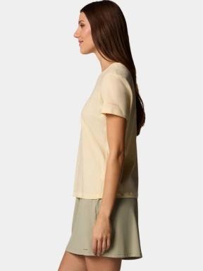 Columbia Ruby Springs Graphic Fitted Short Sleeve Shirt női rövid ujjú póló sárga színben 3