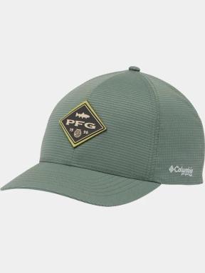 Columbia PFG Island Angler Stretch Fit Ball Cap férfi baseball sapka zöld színben 1