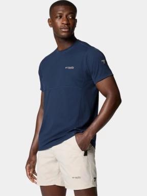 Columbia Cirque River Pro Short Sleeve Crew férfi rövid ujjú sport póló kék színben 3
