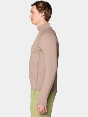 Mountain Hardwear Crater Lake Heavyweight Half Zip férfi polár pulóver homok színben 3
