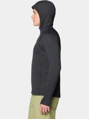 Mountain Hardwear Crater Lake™ Heavyweight Half Zip Hoody férfi kapucnis pulóver fekete színben 3
