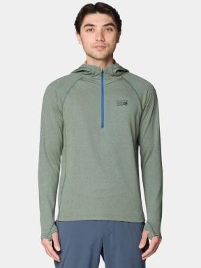 Mountain Hardwear Crater Lake™ Heavyweight Half Zip Hoody férfi kapucnis pulóver zöld színben 1