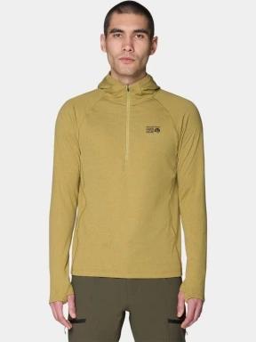 Mountain Hardwear Crater Lake™ Heavyweight Half Zip Hoody férfi kapucnis pulóver zöld színben 1