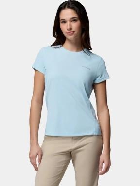 Columbia Zero Rules Light Short Sleeve Crew női rövid ujjú sport póló világoskék színben 1