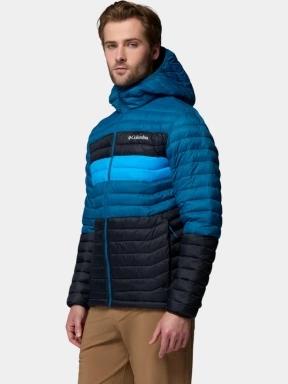 Columbia Powder Pass Hooded Jacket férfi steppelt átmeneti kabát kék színben 3