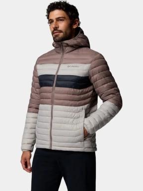 Columbia Powder Pass Hooded Jacket férfi steppelt átmeneti kabát szürke színben 3