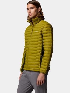 Columbia Powder Pass Hybrid Jacket férfi steppelt átmeneti kabát zöld színben 3