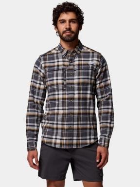 Columbia Wild Cast Flannel Shirt férfi hosszú ujjú túraing szürke színben 1