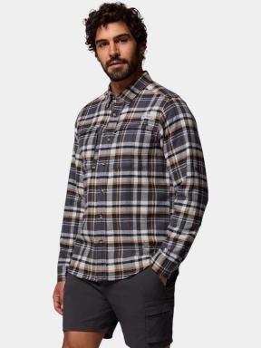 Columbia Wild Cast Flannel Shirt férfi hosszú ujjú túraing szürke színben 3