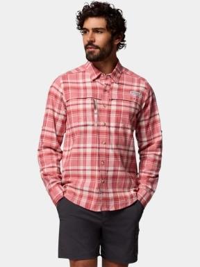 Columbia Wild Cast Flannel Shirt férfi hosszú ujjú túraing piros színben 1