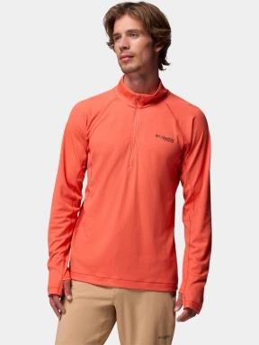 Columbia Driventure Half Zip férfi hosszú ujjú sport póló narancssárga színben 1
