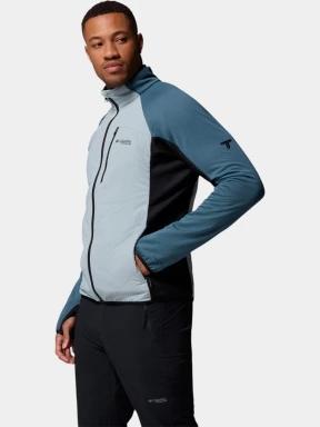 Columbia Arctic Chest Hybrid Full Zip férfi polár pulóver kék színben 3