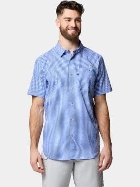Columbia Harbor Peak Short Sleeve Shirt férfi rövid ujjú ing kék színben 1