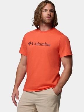 Columbia CSC Basic Logo Tee férfi rövid ujjú póló narancssárga színben 3