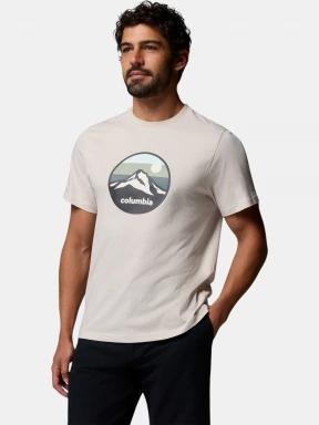 Columbia CSC Seasonal Graphic Tee férfi rövid ujjú póló homok színben 3