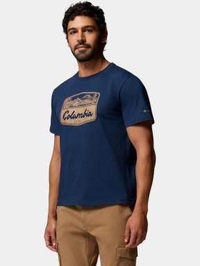 Columbia CSC Seasonal Graphic Tee férfi rövid ujjú póló sötétkék színben 3