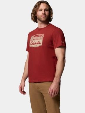 Columbia CSC Seasonal Graphic Tee férfi rövid ujjú póló piros színben 3