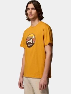 Columbia CSC Seasonal Graphic Tee férfi rövid ujjú póló narancssárga színben 3