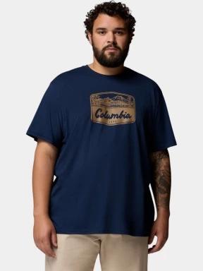 Columbia CSC Seasonal Graphic Tee férfi rövid ujjú póló sötétkék színben 1