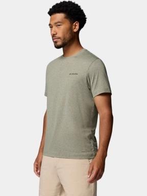 Columbia Parsons Point Short Sleeve Logo Tee férfi rövid ujjú sport póló sötétzöld színben 3