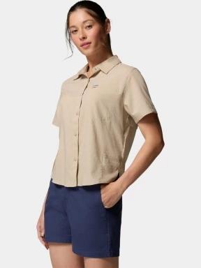 Columbia Silver Ridge Utility II Short Sleeve Shirt női rövid ujjú ing homok színben 3