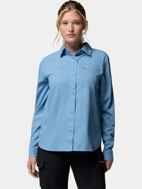 Columbia Silver Ridge Utility II Long Sleeve Shirt női hosszú ujjú ing kék színben 1