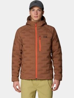 Mountain Hardwear StretchDown™ Hooded Jacket férfi pehelykabát barna színben 1