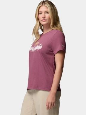 Columbia Rolling Bend Seasonal Graphic Tee női rövid ujjú póló lila színben 3
