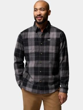 Columbia Pitchstone Stretch Flannel férfi hosszú ujjú ing fekete színben 1