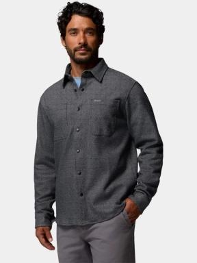 Columbia Twill River Long Sleeve Knit Shirt férfi hosszú ujjú ing fekete színben 3