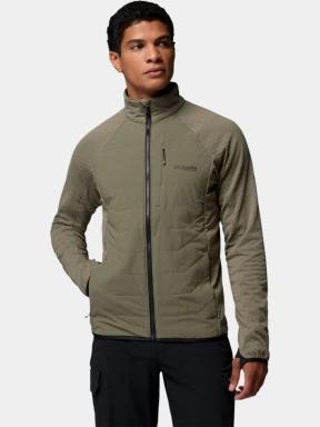 Columbia Arctic Crest II Hybrid Full Zip férfi hibrid felső zöld színben 1