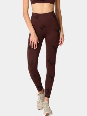 Rukka Rukka Meldois Print női leggings barna színben 1