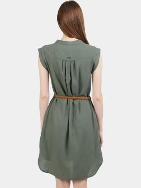 Fundango Mona Dress női ruha oliva színben 3