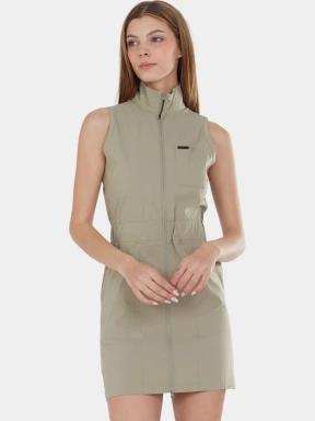 Fundango Huberta Dress női ruha zöld színben 1