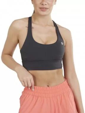 Fundango Vexx High Support Sportbra női sportmelltartó szürke színben 1