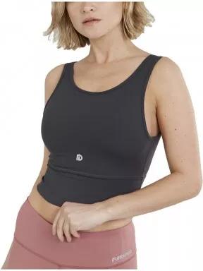 Fundango Croft Long Line Sportbra női sportmelltartó szürke színben 1