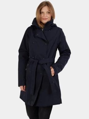 Fundango Charlotte Trenchcoat női ballonkabát sötétkék színben 1