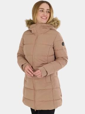 Fundango Melody Padded Jacket női télikabát barna színben 1