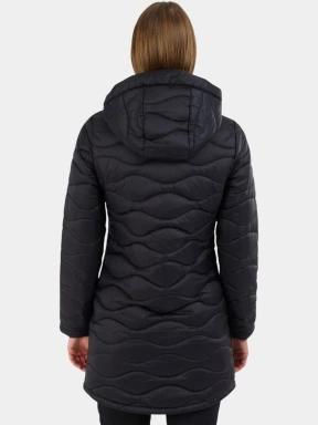 Fundango Nordwave Long Jacket női steppelt átmeneti kabát fekete színben 3