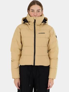 Fundango Amber Cropped Jacket női steppelt átmeneti kabát sárga színben 1