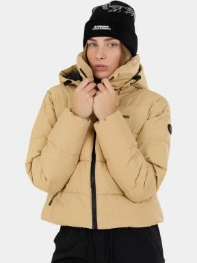 Fundango Amber Cropped Jacket női steppelt átmeneti kabát sárga színben 3
