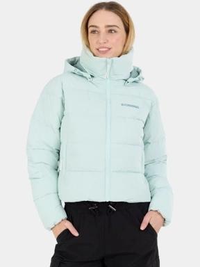 Fundango Amber Cropped Jacket női steppelt átmeneti kabát zöld színben 1