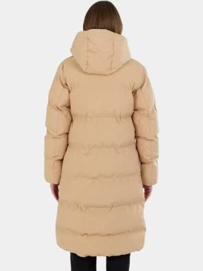 Fundango Cosycoat Long Padded Jacket női steppelt télikabát sárga színben 3