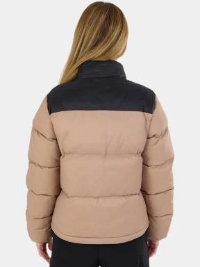 Fundango Nina Padded Jacket női steppelt télikabát barna színben 3