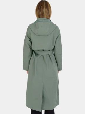 Fundango Brighton Trenchcoat női ballonkabát zöld színben 3