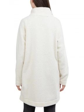 Fundango Elle Fleece Jacket női utcai kabát homok színben 3