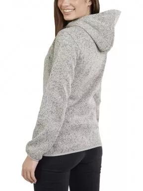 Fundango Share Hooded Fleece női kapucnis pulóver fehér színben 3