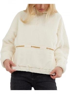 Fundango Calypso Hybrid Pullover női polár pulóver barna színben 3
